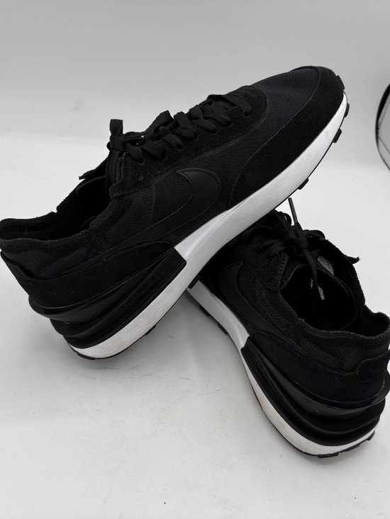 Nike Mens Waffle One Running Shoes DA7995-001 Men's Black/Black-White Size 9 - Picture 7 of 12